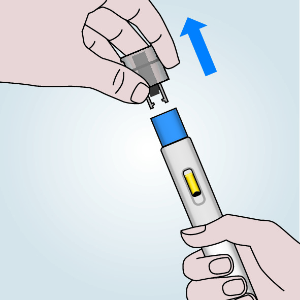 Removing Cap from Metoject New Pen